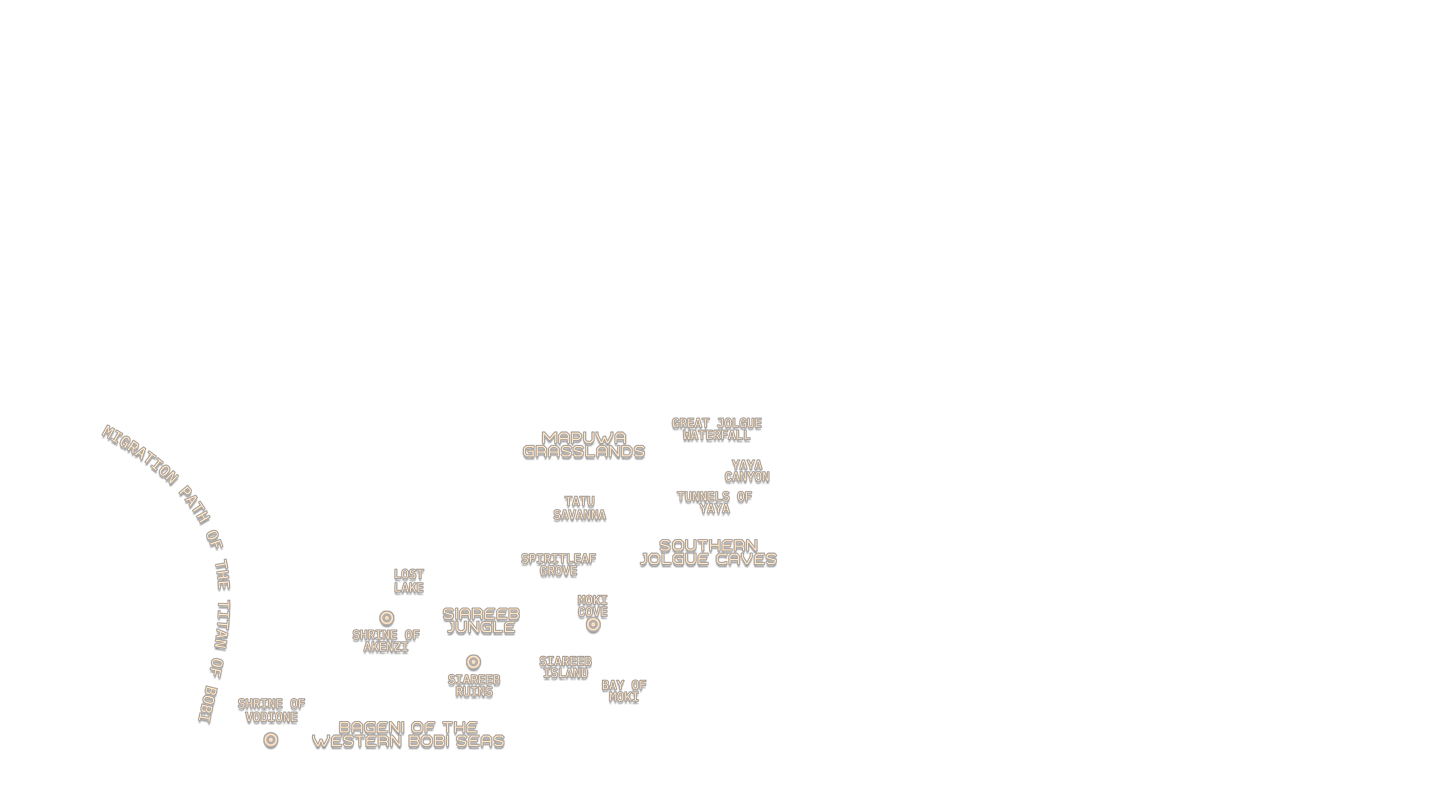 bageni map areas